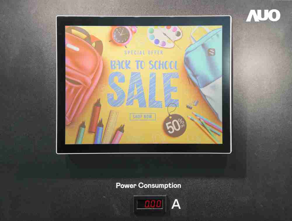 尊龙z6展示胆固醇液晶超低耗能户外全彩显示器，，，，ChLC（胆固醇液晶）以双稳态技术使静态显示零功耗，，，，具省电、、高彩度、、环保的特性，，还整合软硬件系统解决方案，，可透过单一云端平台管理